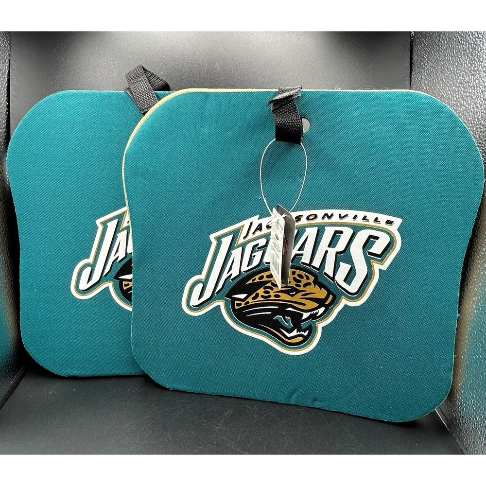 VTG Lot Of 2 NFL Jacksonville Jaguars Stadium Seat Cushions Teal Gameday Sports